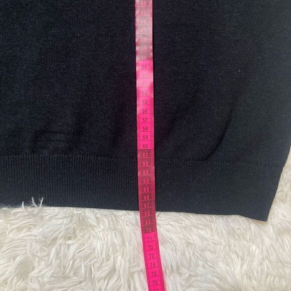 Daniel Hechter 1/4 Zip Knit Sweater Mens XXL Black Pullover 100% Cotton - Picture 8 of 8